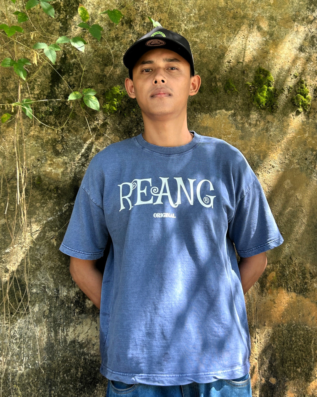 Denim wash tee